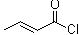 2-丁烯酸酰氯，CAS625-35-4，C4H5ClO，巴豆酰氯分子结构式